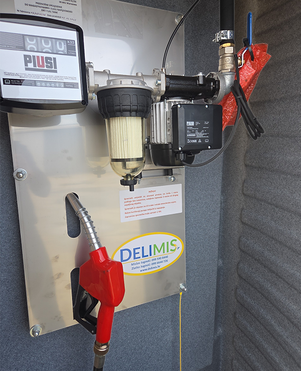 Stacionarni spremnik 5000L - pumpa i oprema